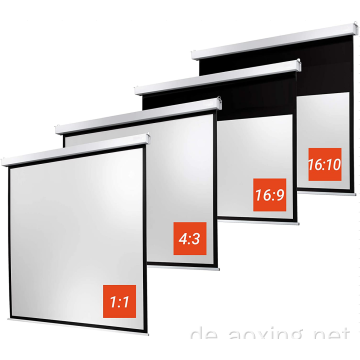 180x180 cmglass Perlenmotorisierte Elektroprojektionsbildschirm